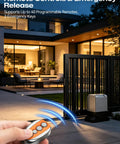 Smart Sliding Gate Opener With Wifi Bluetooth App Control For Up To 40 Ft And 1800 Lb Gates featuring remote control and gate opener.