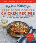 Bestselling Slow Cooker Chicken Cookbook Sharing Dang Delicious Weeknight Dinners featuring chicken and rice on a plate.
