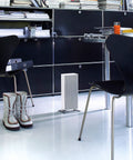Anna White Large Ceramic Space Heater With Auto Shutoff Quiet Thermostat Control in a modern office setting