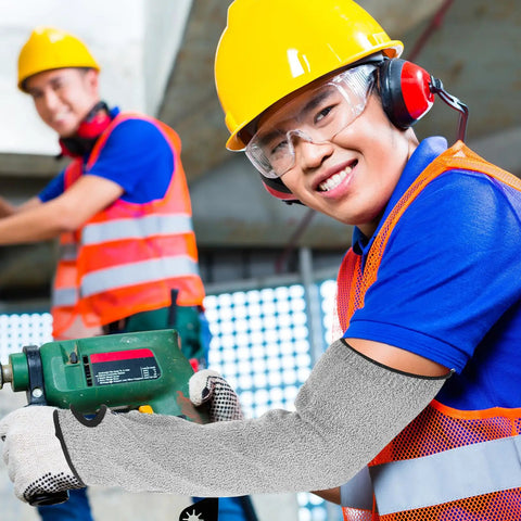 Badass Cut Resistant Arm Sleeves Featuring Thumb Slash Coverage And Scrape Resistant Fabric For Welding Landscaping And Auto Repair Heavy Duty Forearm Guards