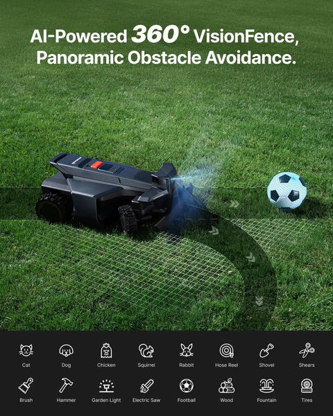 X450 All Wheel Drive Robotic Lawn Mower That Tackles Ultra Steep Slopes Up To 84 Percent With Zero Turn Precision in action