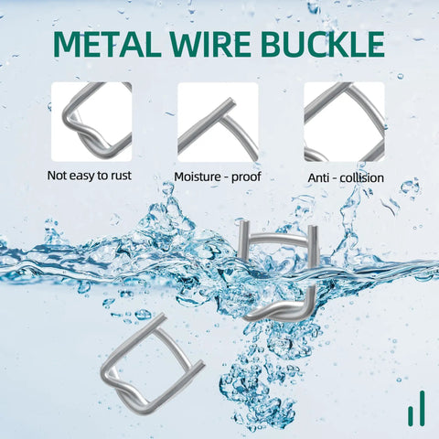 Heavy Duty Galvanized Steel 3 4 Inch Wire Strapping Buckle For Woven Cord Tie Downs, showing rust-resistant and moisture-proof design.