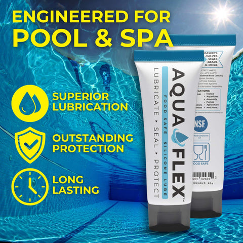 Premium Silicone Lubricant Grease NSF H1 Food Grade Registered Go To All Purpose Lube for Pools And Spas tubes in pool setting