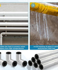 Nine Piece Pipe Insulation Foam Tubes With Elbow Set Self Adhesive Foam Covers for outdoor irrigation