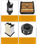 All In One Filter Service Kit For S450 S510 S530 S550 S570 S590 S595 S630 S650 And T450 T550 T590 T595 T630 T650 Heavy Duty Replacement Parts 7221933 7286322 7012303 7221934 7343102 702358 showing fuel water separator, air filters, hydraulic cap