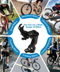 Diagram showing Rear Derailleur RD TY300 SGS 6 To 7 Speed Hanger Mount use for road, mountain, electric, touring, and folding bikes.