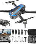 4K Camera Drone With FPV And Foldable Design For Adults And Kids, Brushless Motors, Propeller Guards, 2 Batteries, 1500mAh, 130 Degree Lens, WiFi