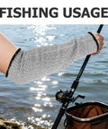 Heavy Duty Cut Resistant Arm Sleeves With Scratch Proof Armor For Gardening And Butchery Tasks Bite Resistant Guards used for fishing.