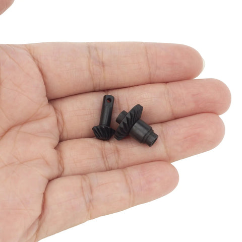12-24T Helical Differential Gear Set for TRX4M Traxxas 1/18 RC Crawlers shown on a hand for scale