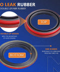 Close-up of a 6 Piece Front Wheel Bearing Kit For Chevy C10 Pickup Suburban And Heavy Duty Brakes 1971 To 1986 Direct Fit Replacement With WTA5 WTA3 WS8871 Bearings And Races Included Durable Steel Construction, showing double lip NBR rubber seal.