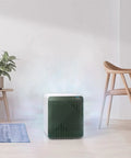 Alt Tag: Bespoke Cube Air Purifier in modern room with light wooden floor and plants