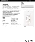 2 Hour Spring Loaded Wall Timer For Fans And Lights With Hold Automatic Shut Off Energy Saver No Neutral Needed Incandescent To LED Compatible Works With Standard Or Decorator Switch Easy Install White