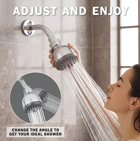 High Pressure Shower Head That Delivers Real Power With A 3 Inch Spray Face, Wall Mount, Anti Clog Nozzles, Polished Chrome