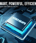 Blazing Fast USB4 To Portable External NVMe SSD Enclosure Featuring No Sweat Tool Free Setup For Up To 3900MBPS Transfers, showcasing the ASM2464PD chip.