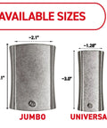 Image showing Slap On Universal Picture Frame Hangers in jumbo and universal sizes, metal adhesive straps for mounting.
