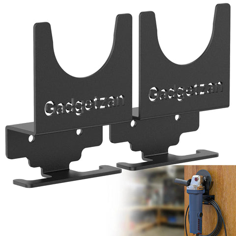 Wall Mount Angle Grinder Holder For 5 Inch Grinders Polisher Cutter Vertical Tool Hanger Bracket For Secure Storage 2 Pack