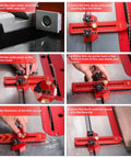 Thin Rip Jig Table Saw Guide for Quick Repetitive Narrow Strip Cuts shown in use with detailed setup instructions.