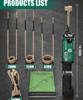 Heavy Duty 1500W 110V Induction Heater Bolt Removal Kit Featuring Four Coils and magnetic tool with user manual on table.