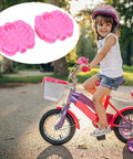 Girl riding bike with Pair Of Nonslip Kids Bicycle Pedals For Safe Comfortable Rides Durable Wear Resistant Toddler Tricycle Pedal