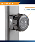 Close-up of the resistance knob on the Magnetic Upright Bike With 8 Resistance Levels NS-40504U Grey, Sturdy Steel Frame