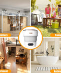 Straight Up 15L Portable Washing Machine With Three Cleaning Modes Foldable Mini Washer for Dormitory, Camping, and Apartment use.