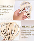 Unfinished Wooden Hot Air Balloon Cutouts Set 30 Pack Boxwood Wood Shapes For DIY Crafts Photo Props And Home Decor 4.7 By 3.2 Inches Each