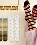 DIY Sublimation Blank Socks Kit With 2 Metal Straight Sock Jigs And 2 Pairs Of Blank Socks For At Home Heat Press Dye Sublimation