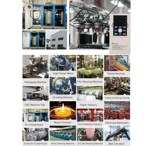 Power Up Your Shop With This 18.5KW to 22KW 3 Phase VFD Speed Controller for Electric Motors Digital Display Efficient Cooling Low Noise 38.5A to 46.5A Input Industrial Motor Control Upgrade for CNC and compressors