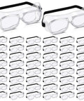 50 Pairs Safety Goggles Anti Fog Anti Scratch Eye Protection Clear Lens Lightweight Eyewear For Science Lab Chemistry And Construction Dust Proof Protective Glasses