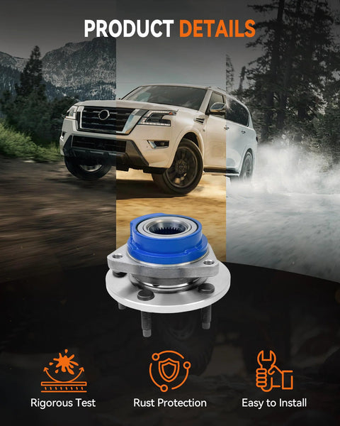 Front Wheel Bearing Hub Assembly 5 Lug Non ABS That Fits Chevy Venture Monte Carlo Impala Buick Lacrosse Century