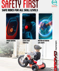 Romper Electric Tricycle For Kids 3 Plus Years, 24V Ride On Toy With speed control, throttle, LED lights, outdoor play