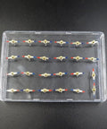 Hands-On Classroom Physics Demonstration Kit With Magnetic Molecular Model showing magnetic needles in clear plastic box.