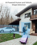 5G WiFi 5MP Video Doorbell Cam With 176 Degree Ultra Wide Field Of View, Human And Vehicle Shape Detection demo outside house