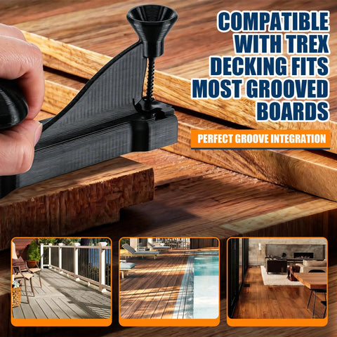 Heavy Duty Hidden Fastener Decking Tool Kit Packs Premium Stainless Steel Screws And Precision Drill Bits for Trex decking installation.