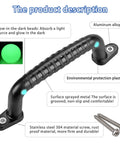 Four Pack Solid Safety Playground Handles Featuring Glow Grip Tech Heavy Duty Anti Slip Handholds For Kid Approved Bunk Beds Playsets Climbing Ladders Total Game Changer with glow-in-the-dark bead detail.