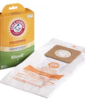 Premium Allergen Eliminating Vacuum Bags Replacement For Bissell Style 7 Upright Vacuums With Odor Control And Next Level Filtration Fits Power Force Lift Off Plus Power Glide PowerTrak And More Pack Of 3, shown with packaging and single bag