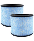 2-pack of blue replacement filters for Instant AP100 Air Purifier, 3-in-1 H13, with pre-filter and activated carbon part F100.