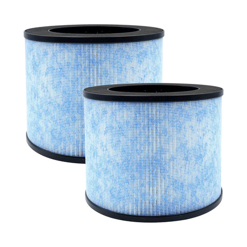 2-pack of blue replacement filters for Instant AP100 Air Purifier, 3-in-1 H13, with pre-filter and activated carbon part F100.