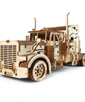 Heavy Truck 3D Wooden Puzzle Kit For Adults No Glue Needed No Tools Required Eco Friendly Plywood Brain Teaser Hobby Set For Model Builders And Home Decor, front view