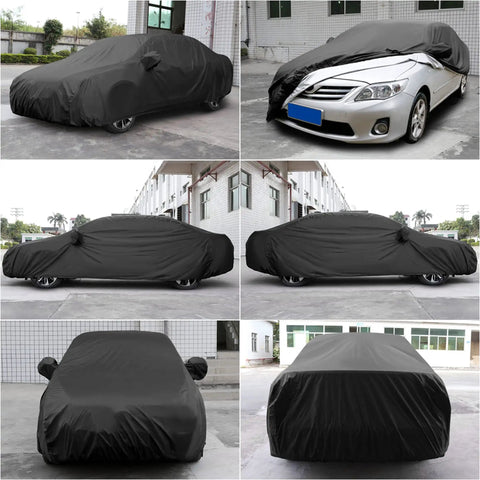 All Weather Waterproof Car Cover For Sedan Keeps Your Ride Protected From Rain And Sun Universal Fit With Windproof Straps