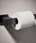 Honesty Pivoting Toilet Paper Holder With Quick Change Action And Clean Square Lines For A Sleek Modern Bath Coordinates With Faucets