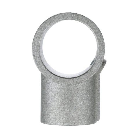 Heavy Duty Brushed Aluminum End Cross Brace Fitting Locks Down 1-1/2 Inch Legs And Nails 1-1/4 Inch Cross Braces for sturdy construction.