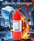 Heavy Duty 5 Lb Abc Dry Chemical Fire Extinguisher With Wall Mount 2A 10B C Rated against extreme temperatures with instructions.