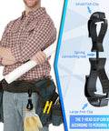 Durable Glove Clip Holder For Work Gloves Heavy Duty Clip For Duty Belts And Construction Gear Ergonomic Design on tool belt