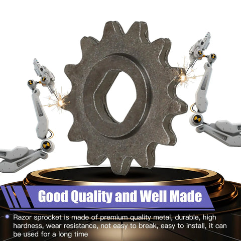 13 tooth motor sprocket from 25h Chain Sprocket Kit for Razor MX650 electric scooters and dirt bikes