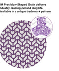 Top Shelf Five Inch Hook And Loop Sanding Discs 120 Grit Net Backed Virtually Dust Free Pack Of 50 showing unique purple pattern.