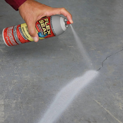 Hella Tough Rubber Sealant Spray Coating That Patches Roof Leaks Quick and lays down flexible waterproof armor being applied to a crack.