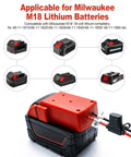 18V Battery Adapter Kit for Milwaukee M18 to Power Ride On Toys, RC Cars, and Robotics Converter With connectors and fuse