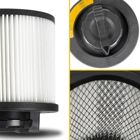 Cartridge Vacuum Filter Replacement For 4 To 5 Gallon Shop Vac Fits Most DXV Series DXV04T DXV05P Pleated Design Close-up