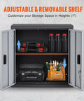 Foldable Wall Cabinet For Garage And Home Workshop, Metal Wall Locker With 26 Inch Size, 240 Lb Capacity, Adjustable Shelf